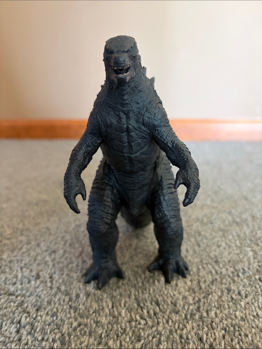 Godzilla Figure Toy - Black with Teal Spines - Picture 2 of 3